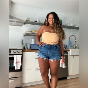 Abercrombie & Fitch Blue Denim Shorts
